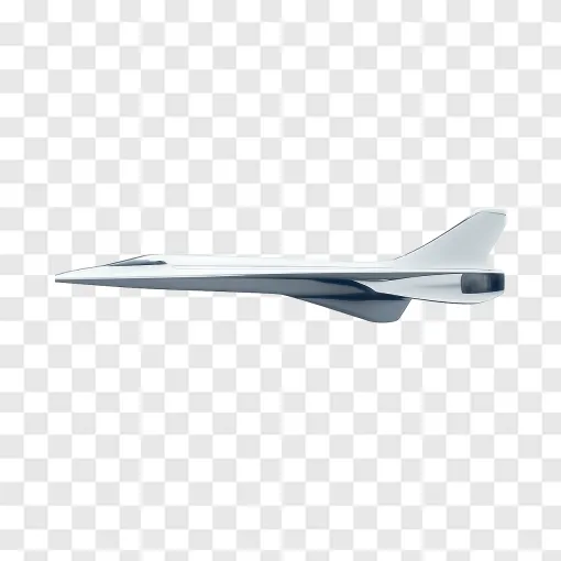 Futuristic Supersonic Jet PNG Transparency