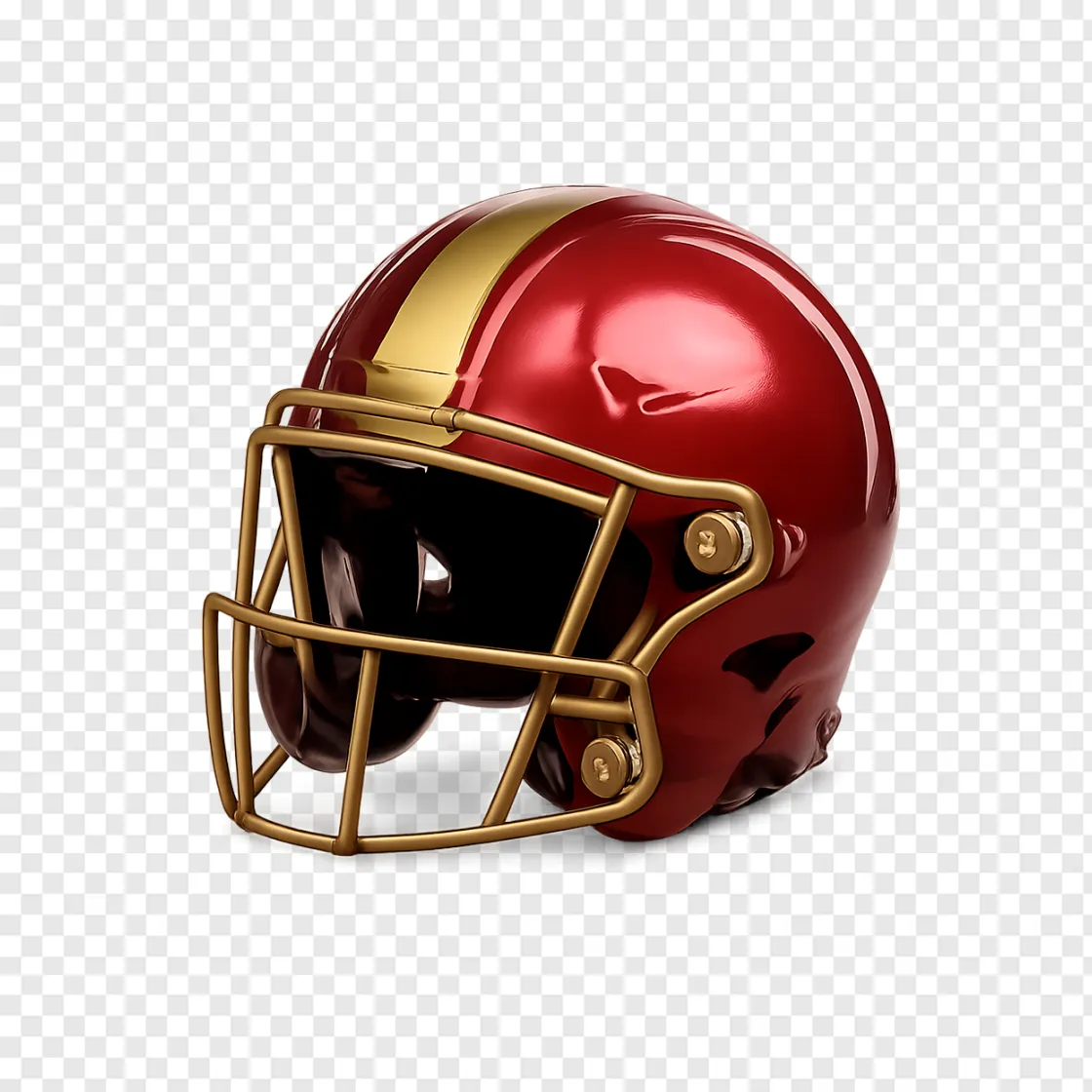 San Francisco 49ers Helmet PNG Transparent Background