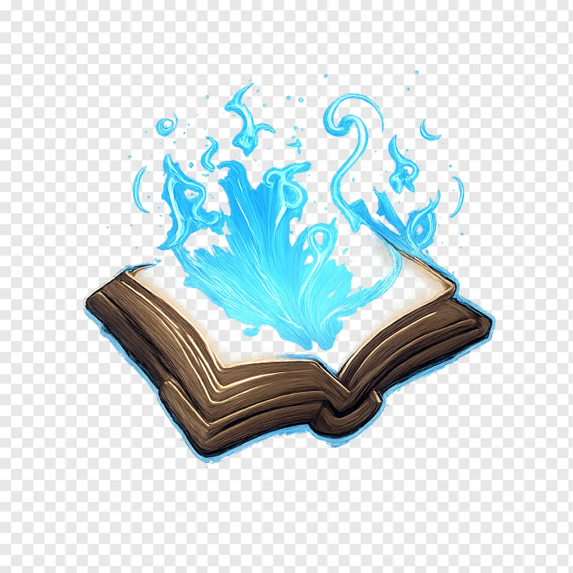 Magical Spellbook PNG Transparent Image