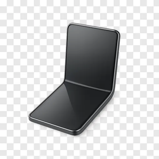Foldable IPhone Mockup PNG Transparent Background