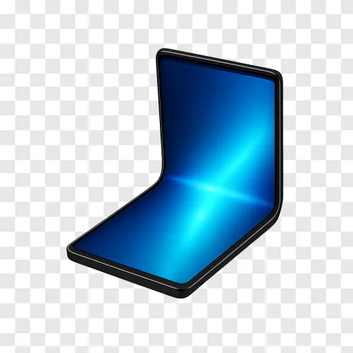 Futuristic Foldable Phone PNG Transparent Background
