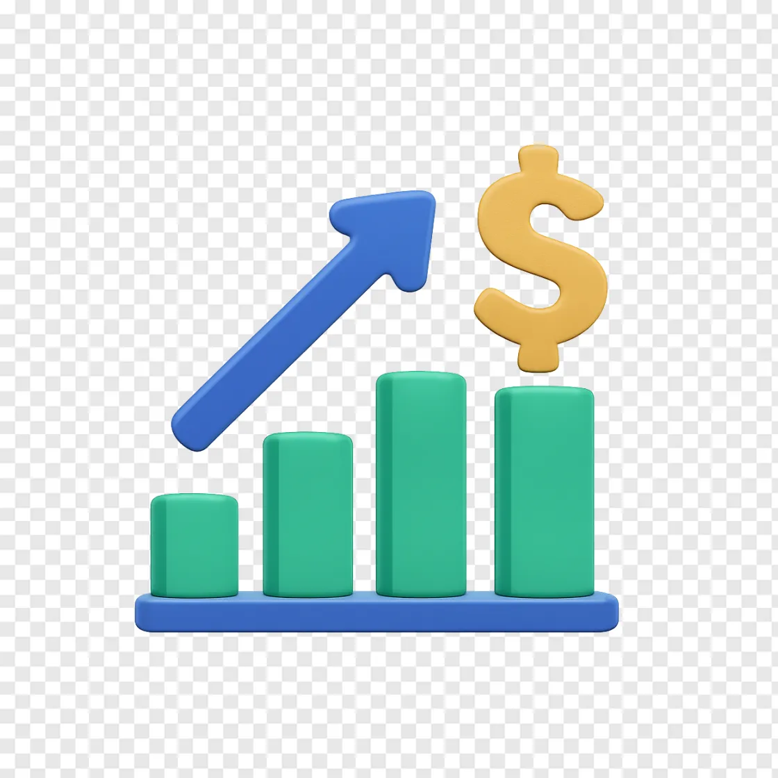 Stock Market Chart PNG Graphic For Financial Design
