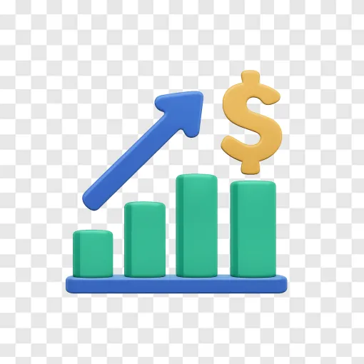 Stock Market Chart PNG Graphic For Financial Design