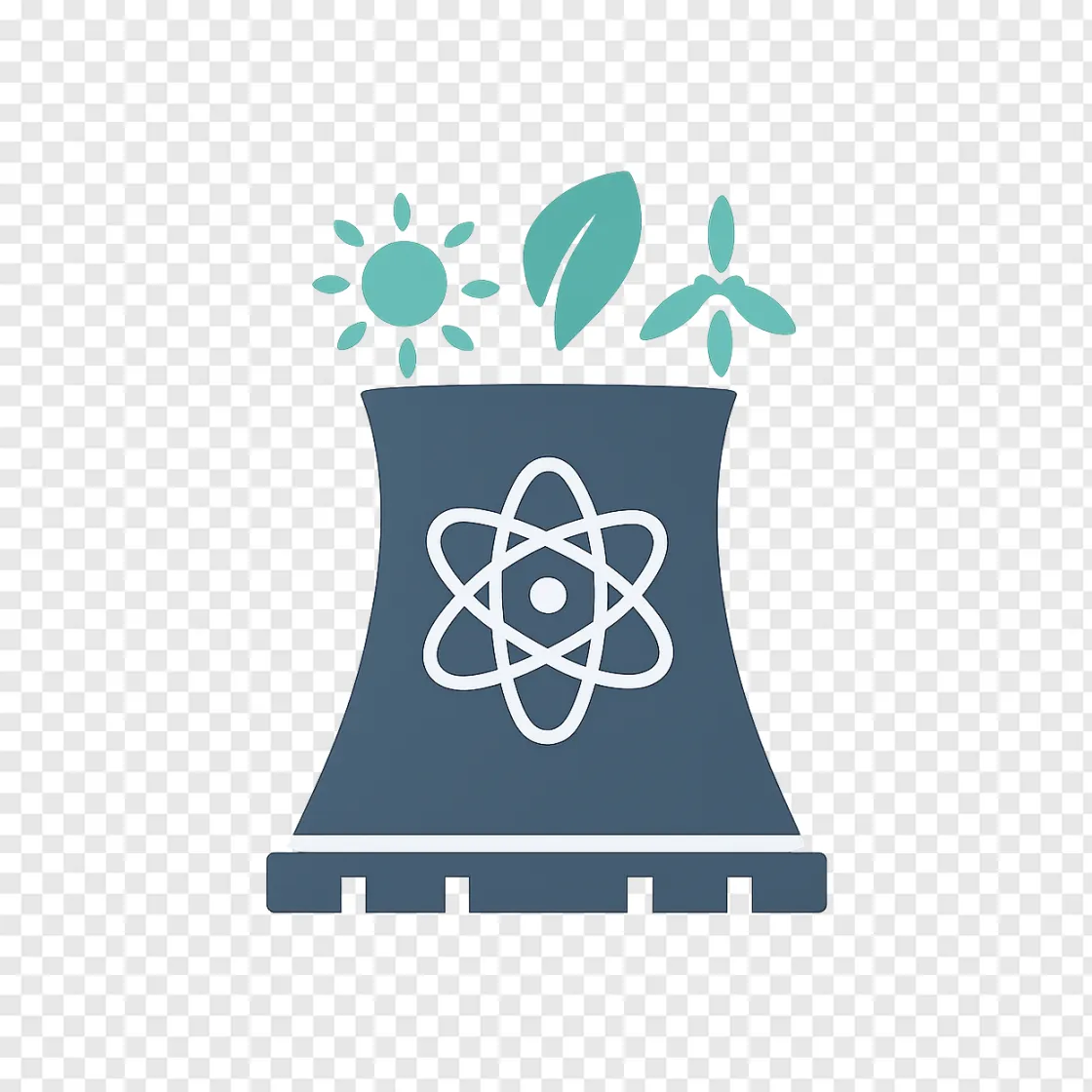Nuclear Power Plant PNG Icon For Clean Energy Designs