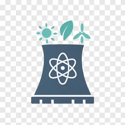 Nuclear Power Plant PNG Icon For Clean Energy Designs