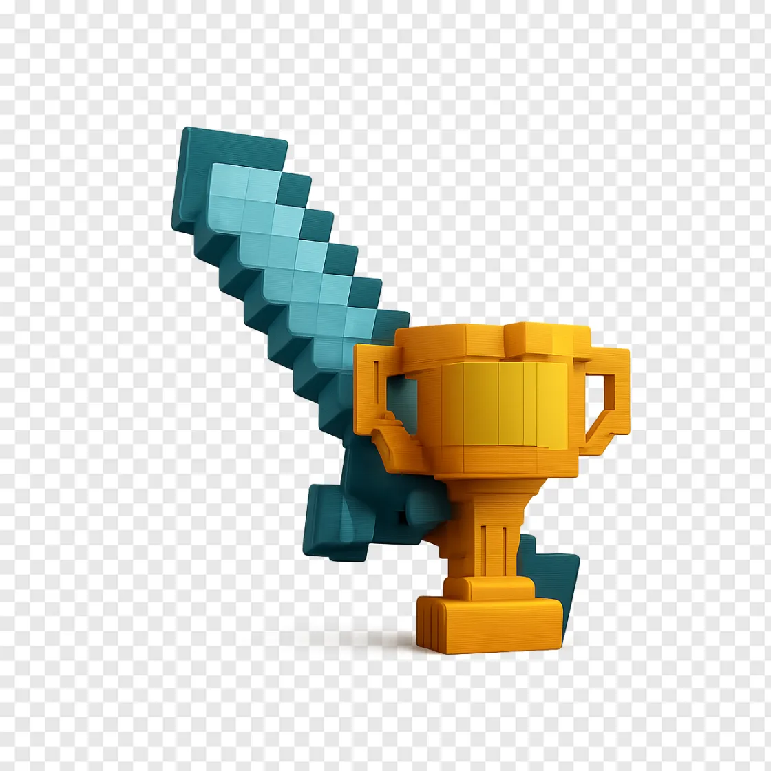 Minecraft Diamond Sword PNG Free Download