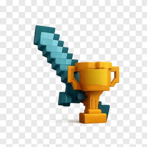 Minecraft Diamond Sword PNG Free Download