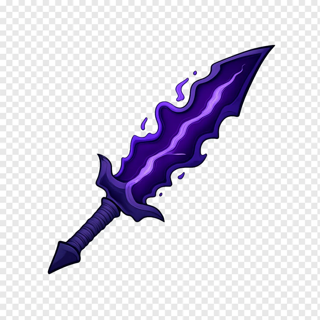 Glow Cosmic Sword PNG Image For Free Download