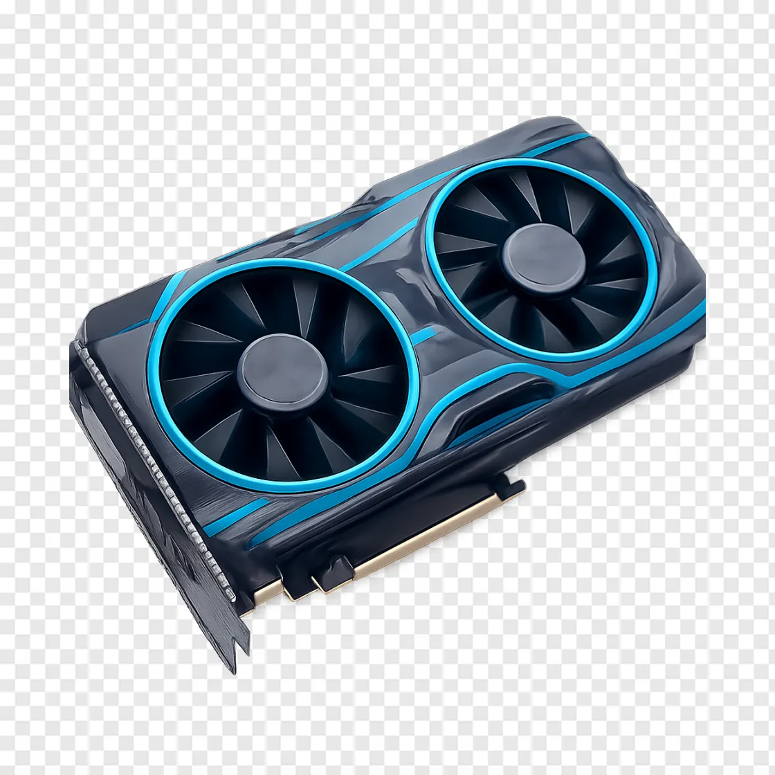 Futuristic Graphics Card PNG Transparent Image
