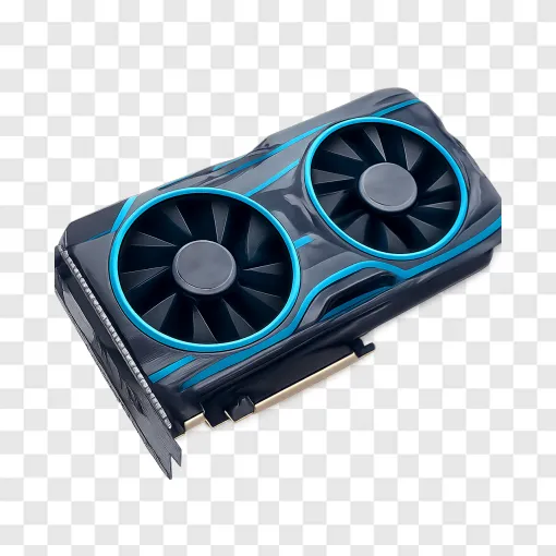 Futuristic Graphics Card PNG Transparent Image