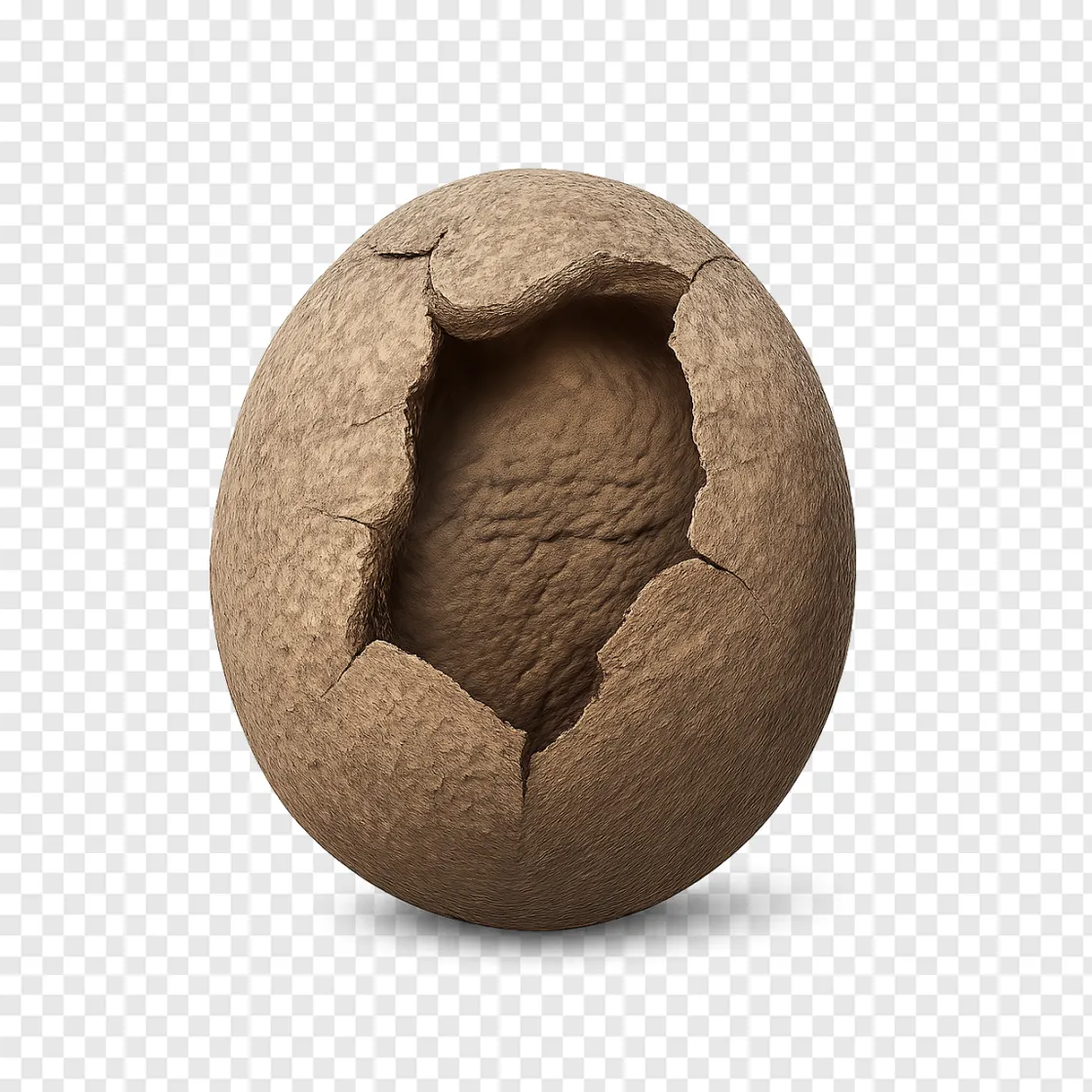 Fossilized Dinosaur Egg PNG Transparent Image