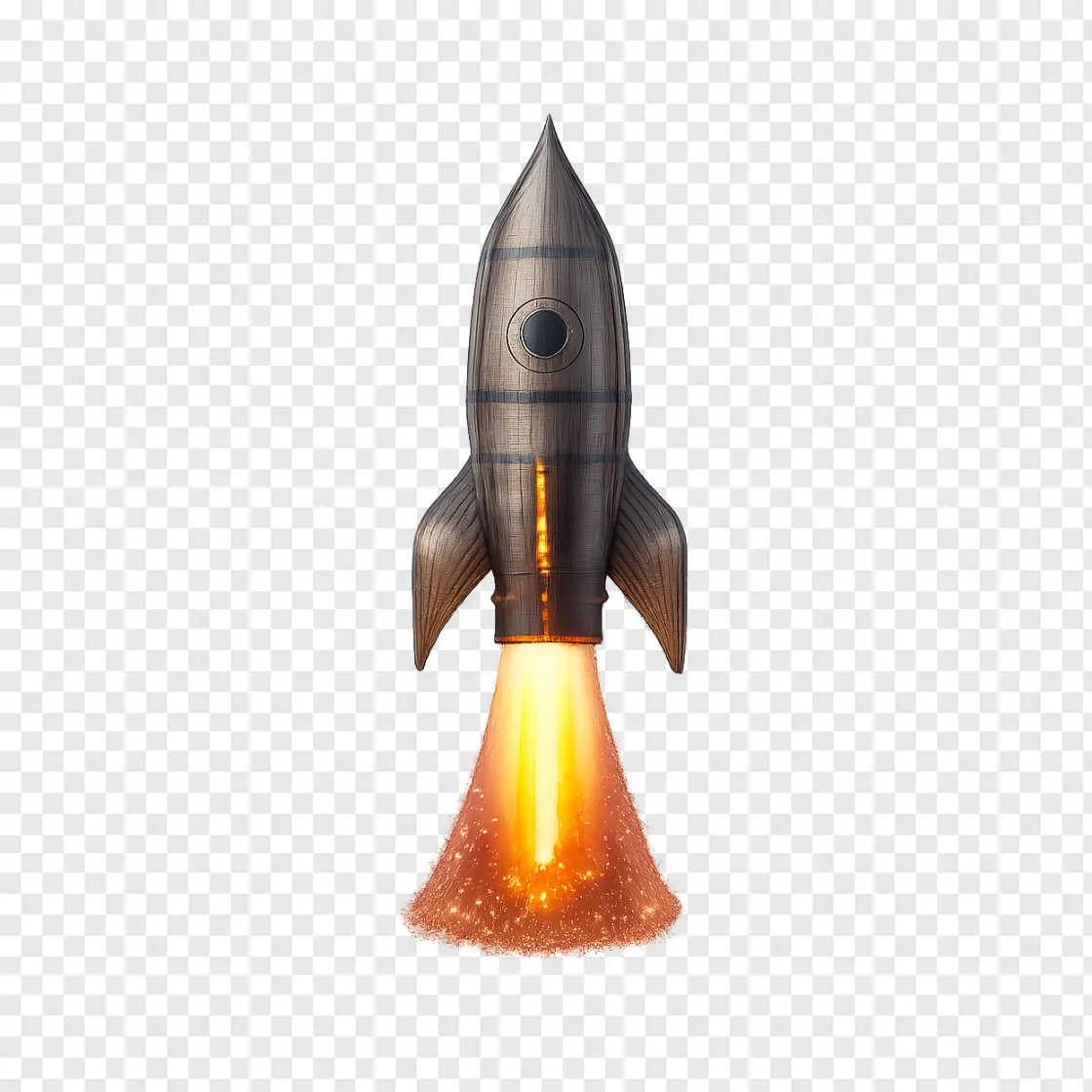 Space Rocket Launch PNG Image For Sci-Fi Designs