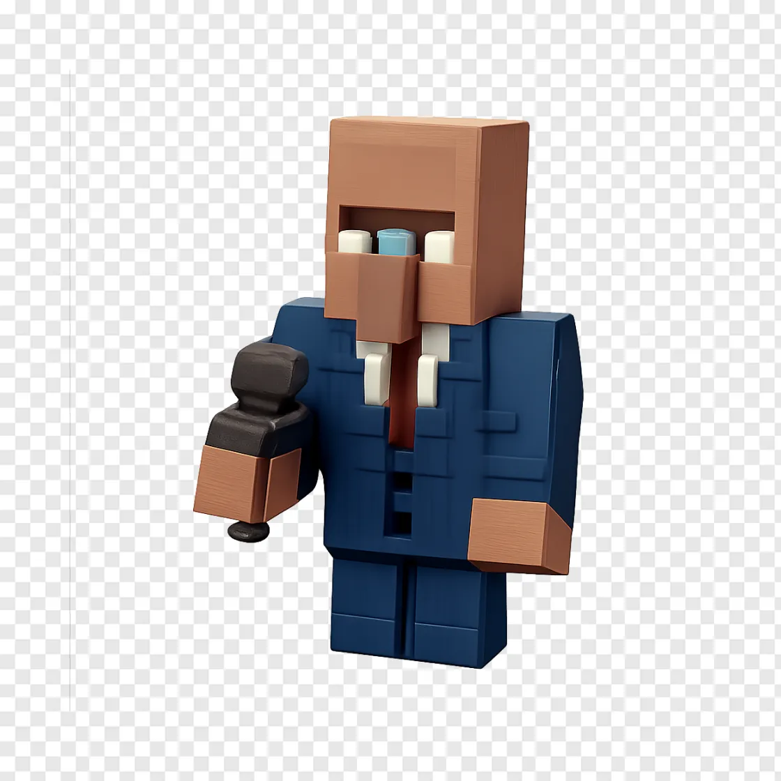 Villager News Minecraft PNG Transparent Image