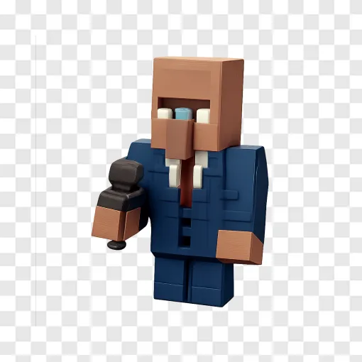 Villager News Minecraft PNG Transparent Image
