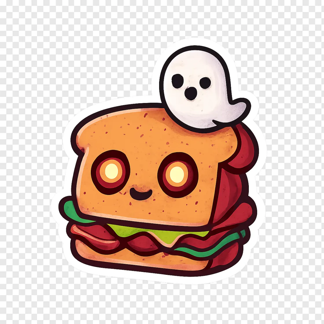 Haunted Sandwich PNG Transparent Image