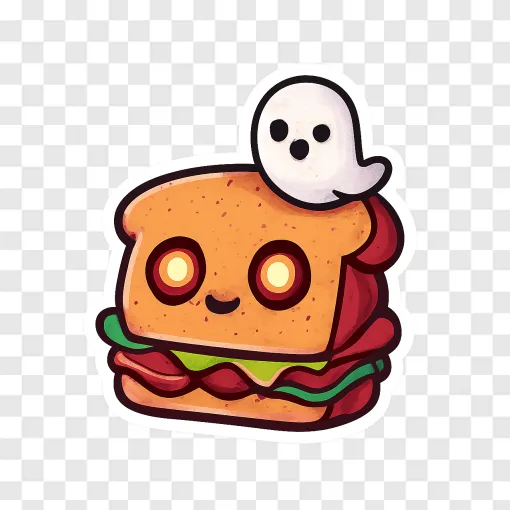 Haunted Sandwich PNG Transparent Image
