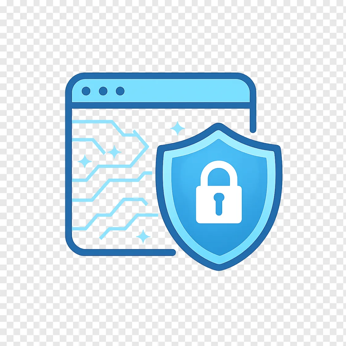 Cybersecurity Shield PNG Icon For Tech Security