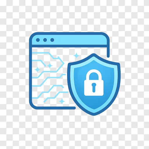 Cybersecurity Shield PNG Icon For Tech Security
