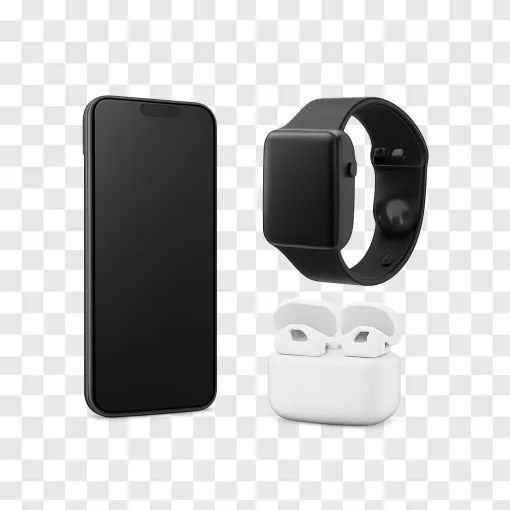 Modern Tech Gadgets PNG Transparent Background