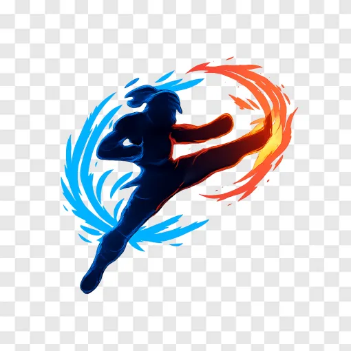 Street Fighter Style Martial Arts Warrior PNG