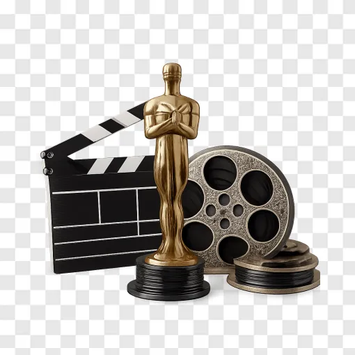 Cinema Award Trophy PNG Image With Transparent Background
