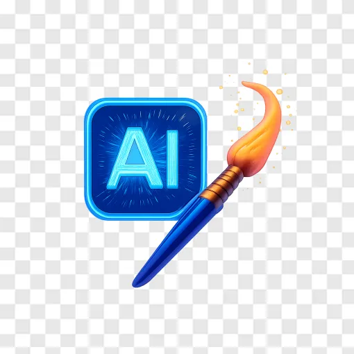 AI Image Generator PNG Transparent Background