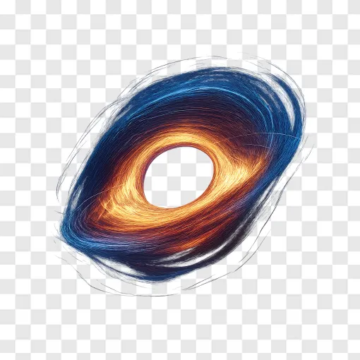Glowing Black Hole PNG Image With Transparent Background