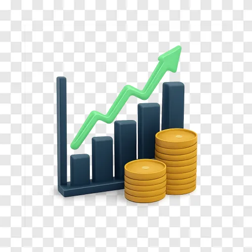 Stock Market Chart And Financial Growth PNG