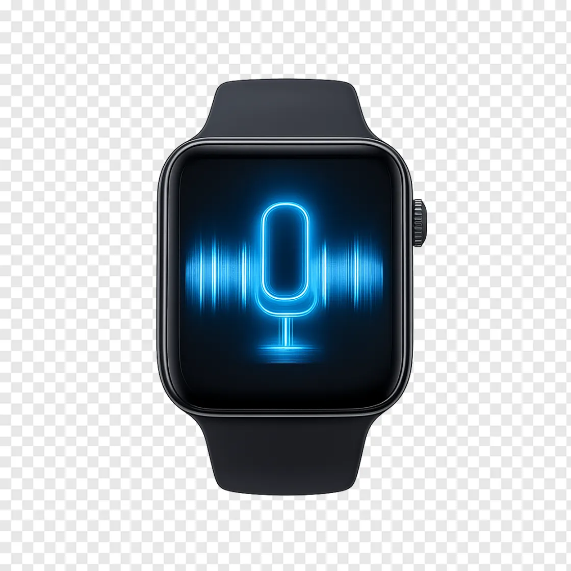 Smartwatch AI Recap PNG: Tech Concept Graphic
