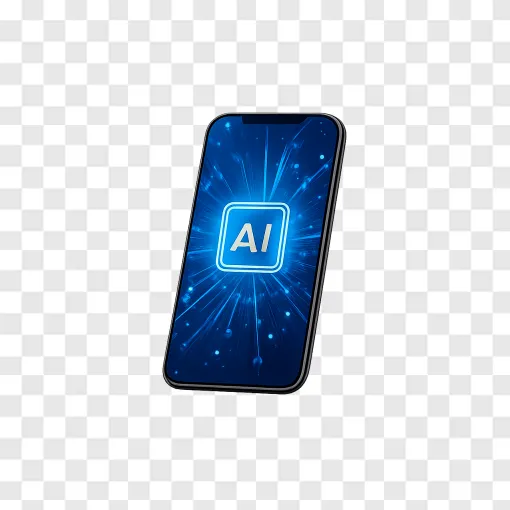 Future Smartphone Concept PNG Transparent Background