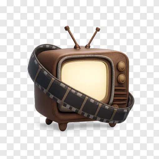 Vintage Television PNG Image For TV Show Previews