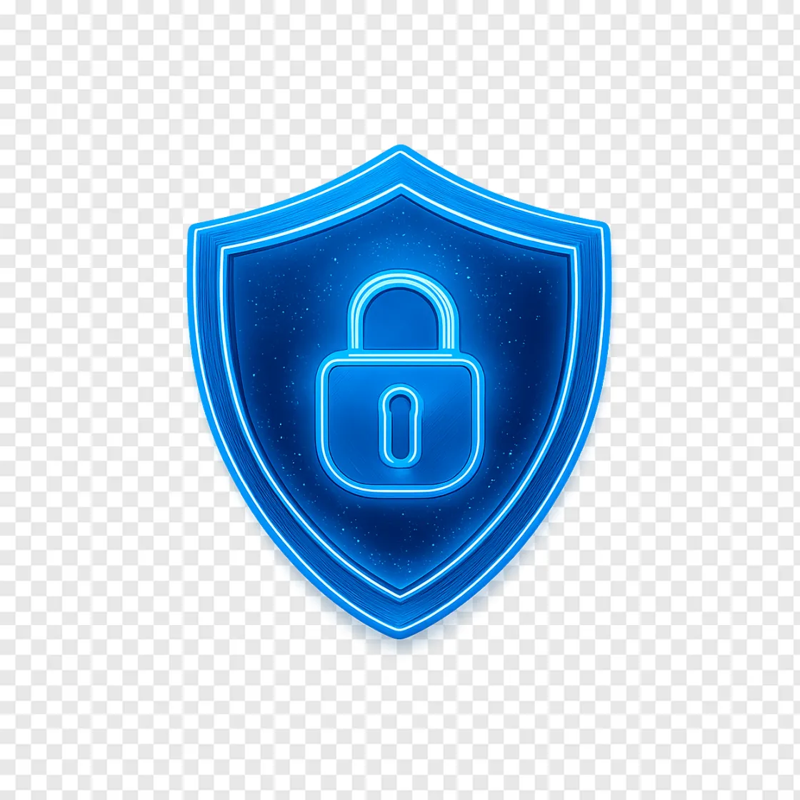 Cyber Security Shield PNG Transparent Image