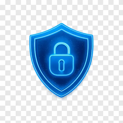 Cyber Security Shield PNG Transparent Image