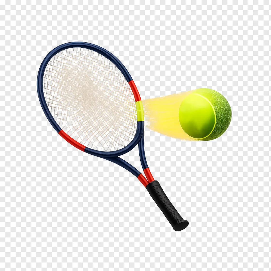 Tennis Racket And Ball PNG Transparent Image