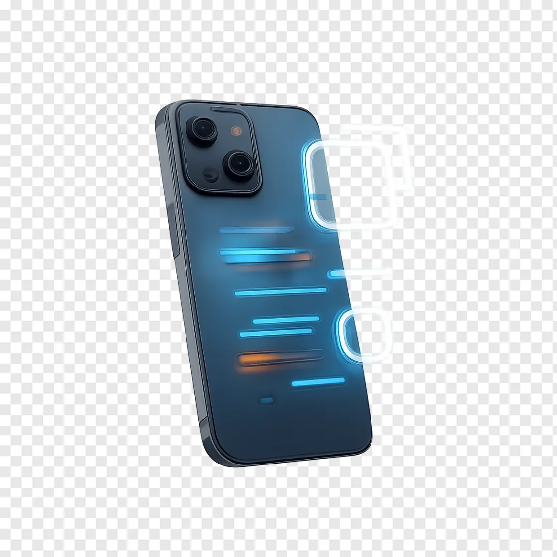 Modern Smartphone PNG Image With Transparent Background
