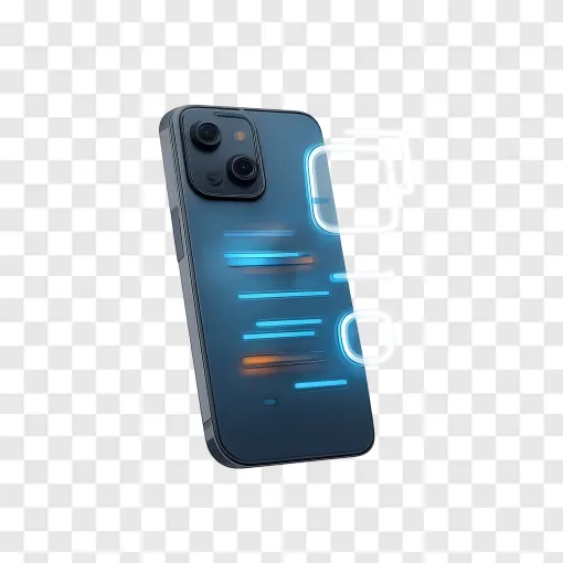 Modern Smartphone PNG Image With Transparent Background