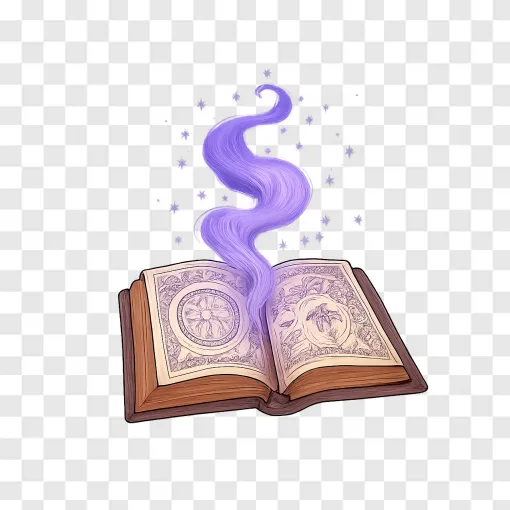 Magical Spell Book PNG Graphic For Fantasy Designs