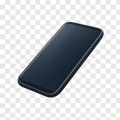 Bending Smartphone PNG Image For Tech Designs
