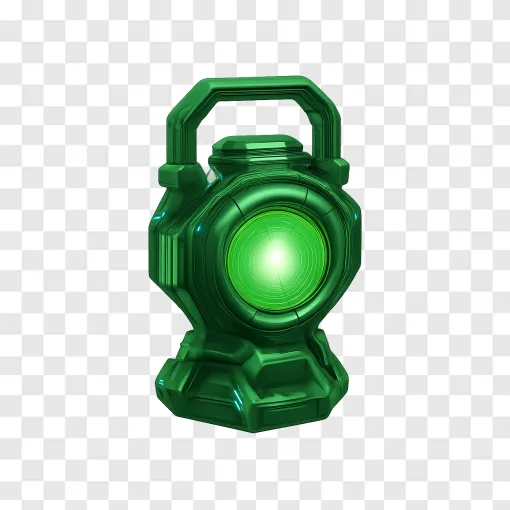 Glowing Green Power Lantern PNG