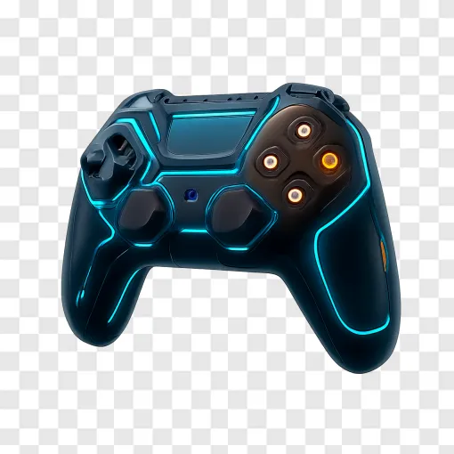 Futuristic Gaming Controller PNG Image For Content Creators
