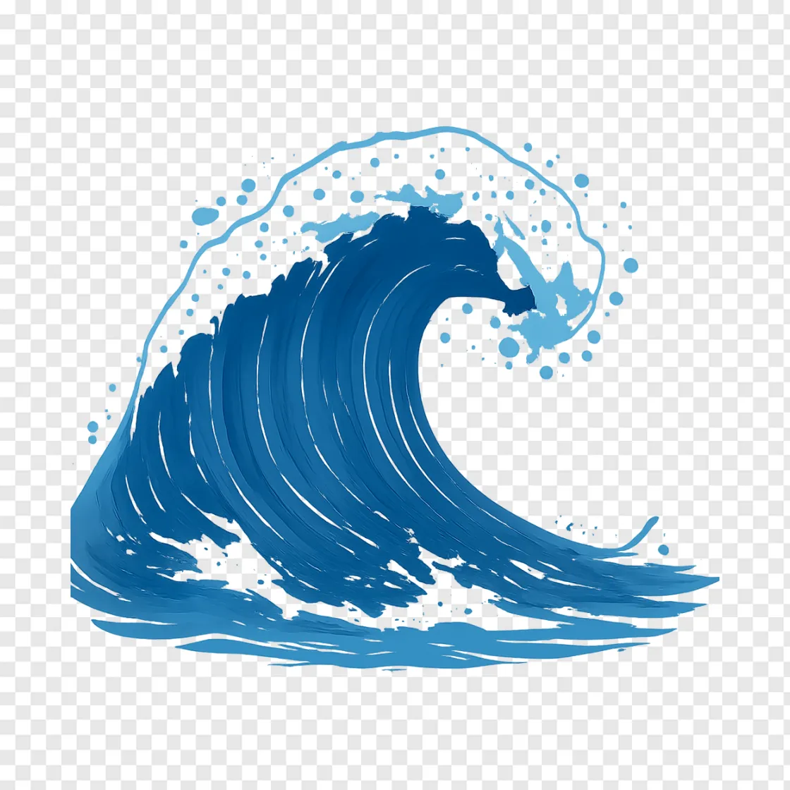 Ocean Wave PNG Image For Coastal Storm Designs