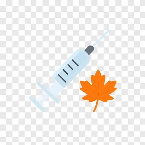 Fall Vaccine Medical Syringe PNG Icon For Health Guides