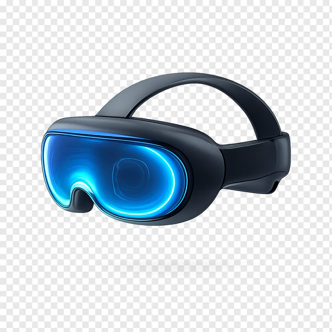 Futuristic VR Headset PNG Transparent Image