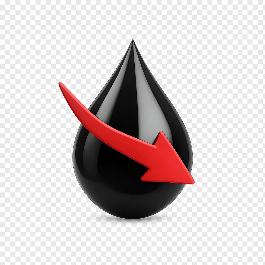 Oil Prices Down Trend PNG Transparent Image