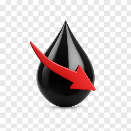 Oil Prices Down Trend PNG Transparent Image