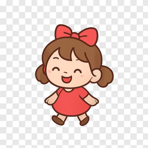 Little Girl PNG Transparent Image
