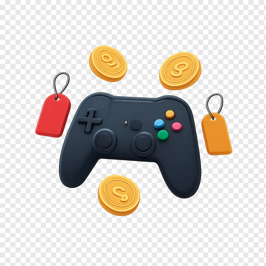 Video Game Controller PNG Transparent Background