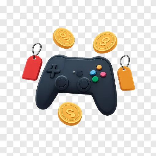 Video Game Controller PNG Transparent Background