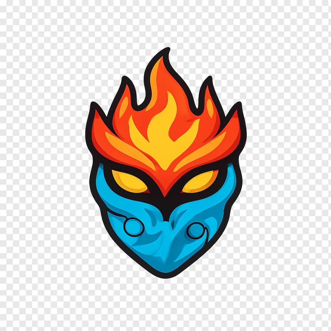 Elemental Ninja Mask PNG And Game Asset