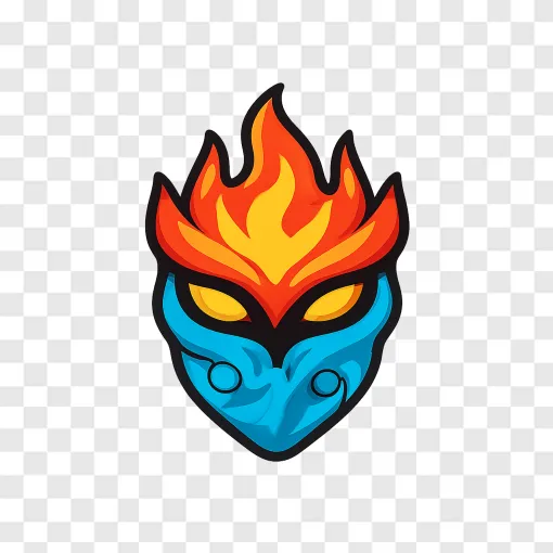 Elemental Ninja Mask PNG And Game Asset